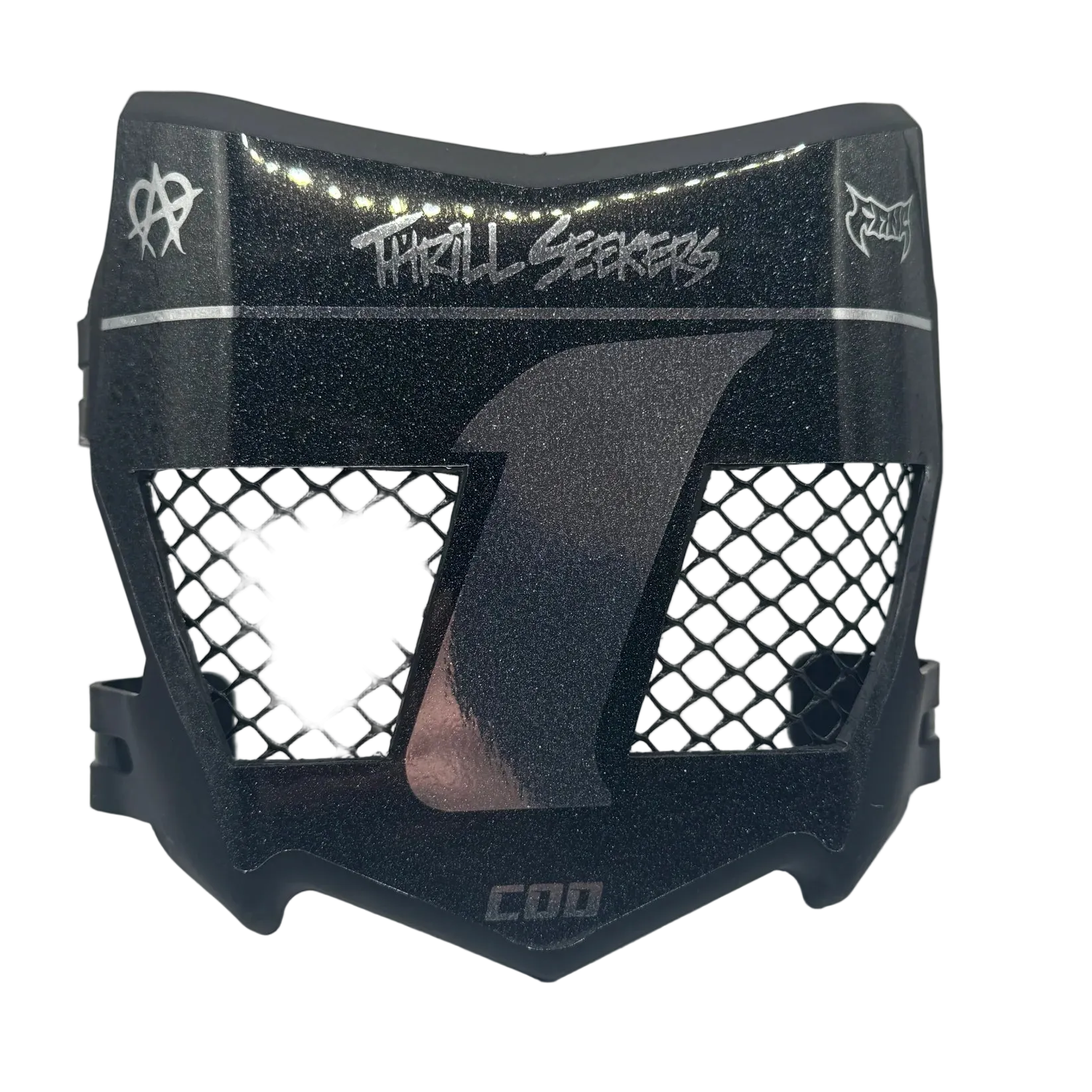 Codesignz Vented Motocutz Plate - Black (thrill seekers)