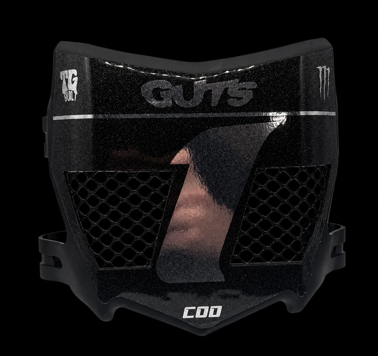 Codesignz Vented Motocutz Plate - Black (guts)