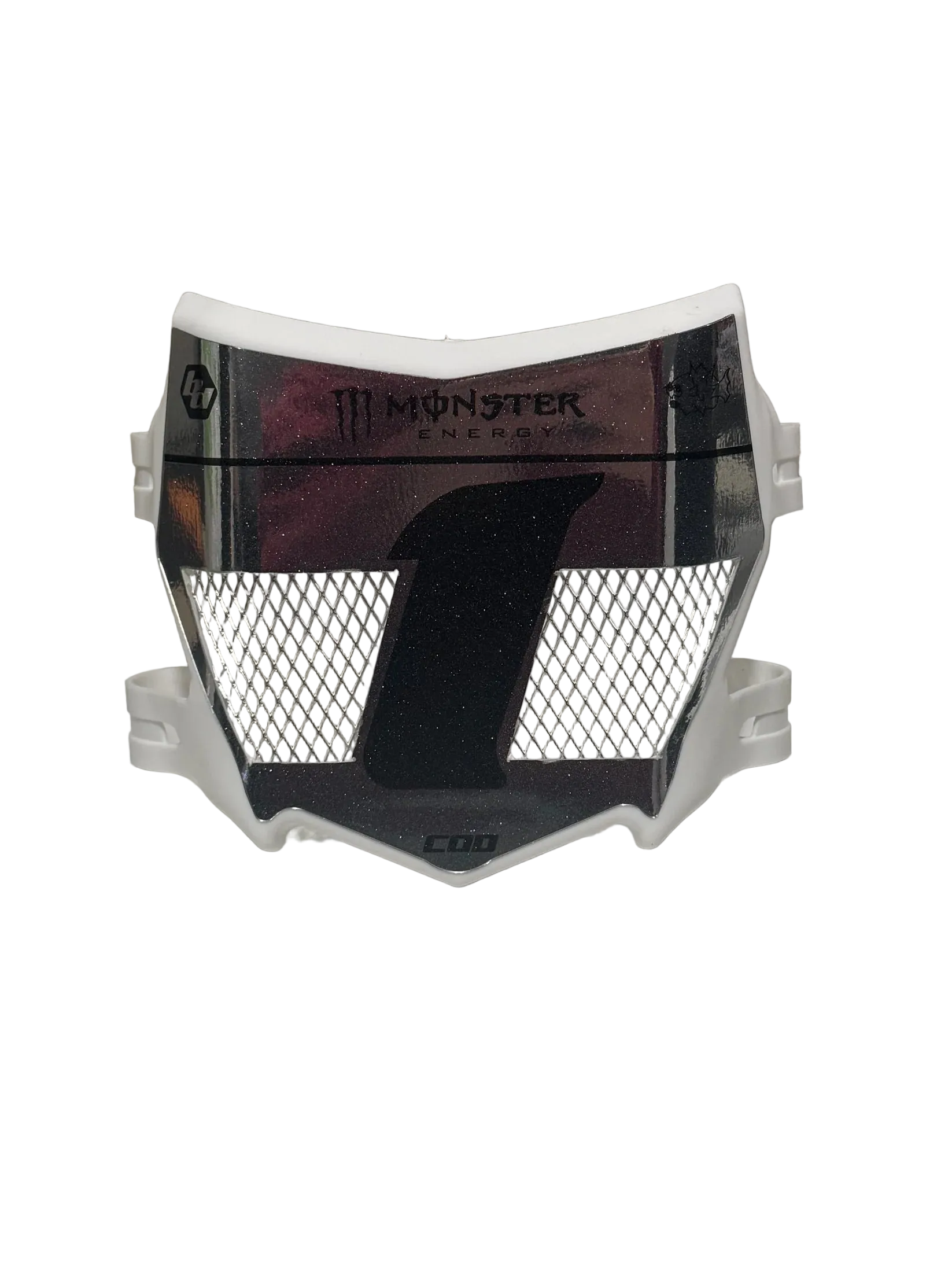 Codesignz Vented Motocutz Plate - White (monster)