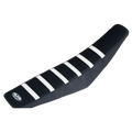 GUTS Ribbed Seat Cover - E RIDE PRO SR LONG SEAT Black/White